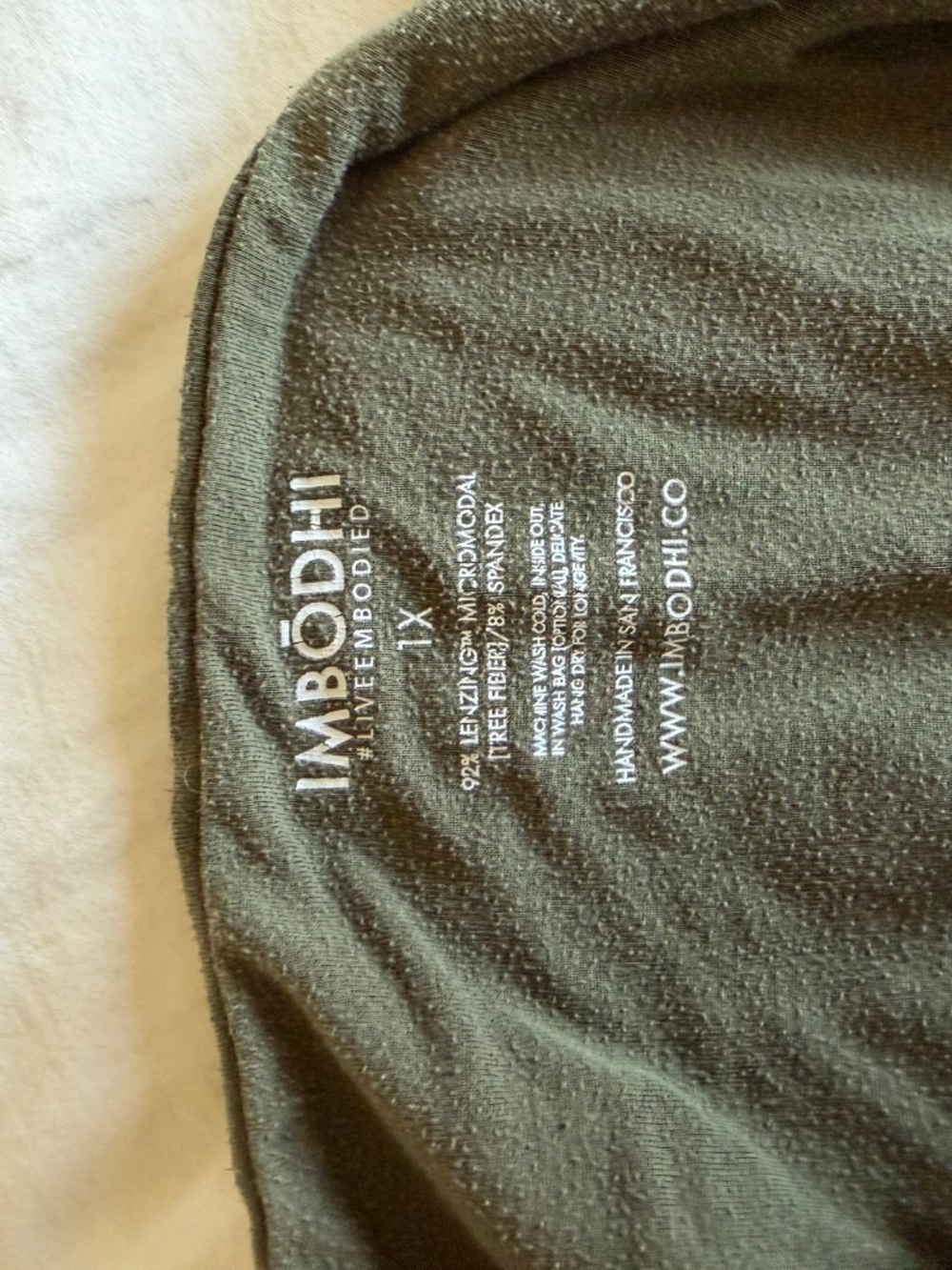 Imbodhi olive green jump suit 1XL - Picture 4 of 4